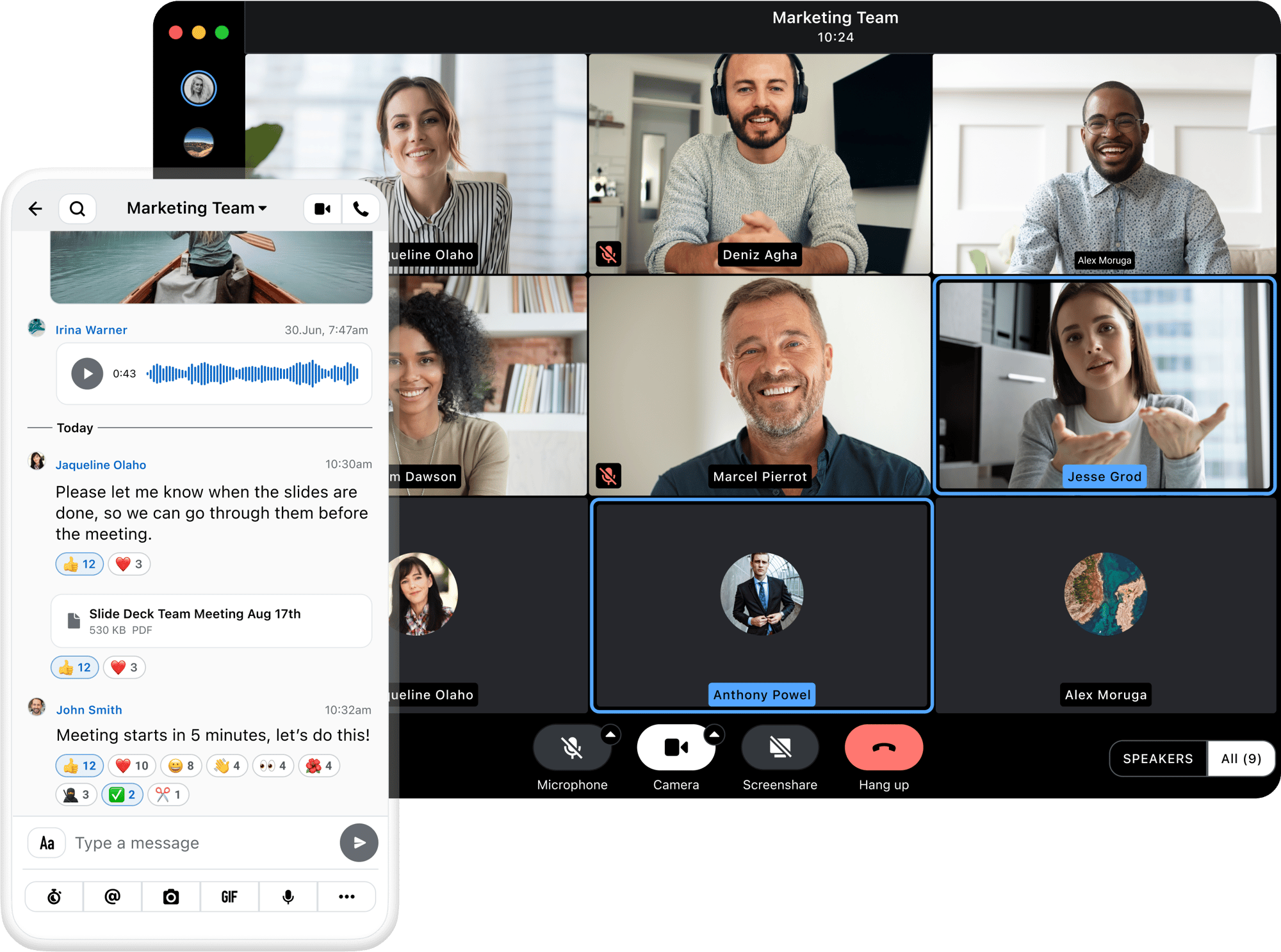 le plan de produit pour les appels plus rapprochés entre les mobiles et les ordinateurs de bureau